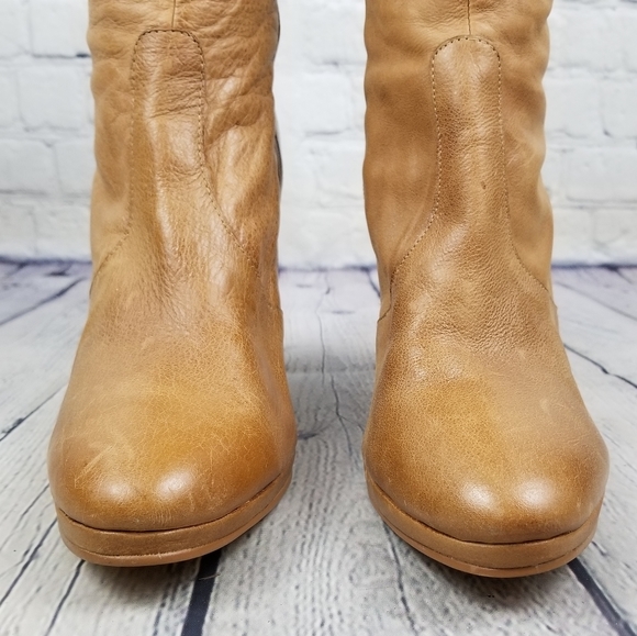 VIANNI COLLECTION | tall stacked heel slouchy boots - Picture 5 of 9